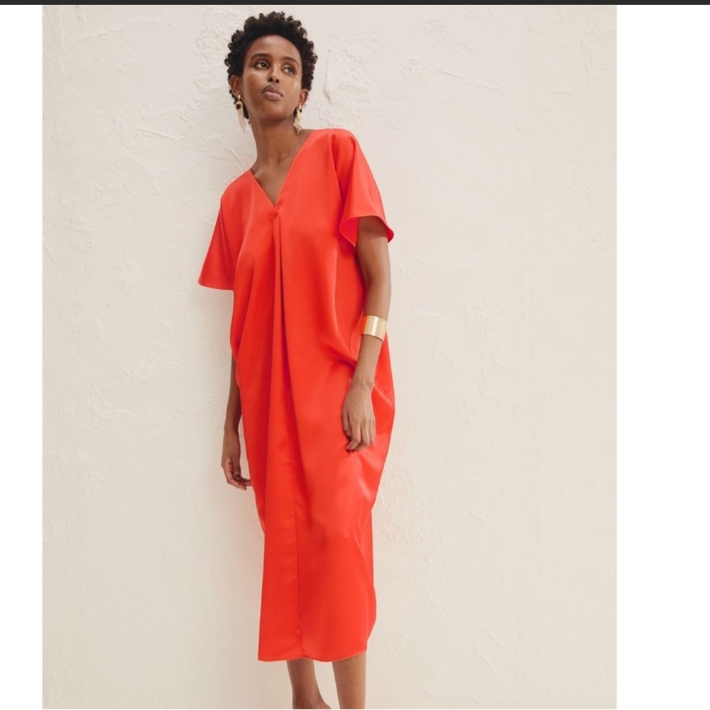 Zara Red Kaftan Dress